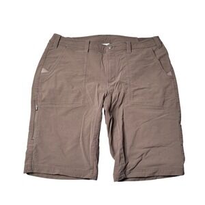 Mountain Hardwear Mens Brown Stretch Hiking Performance Shorts Large Zip Pockets
